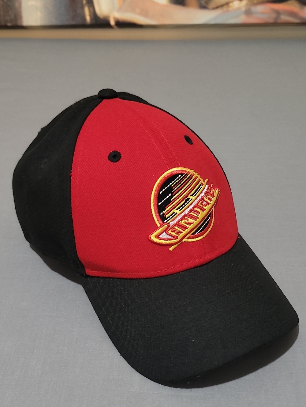 New Era Red and Black Embroidered Logo Baseball Cap